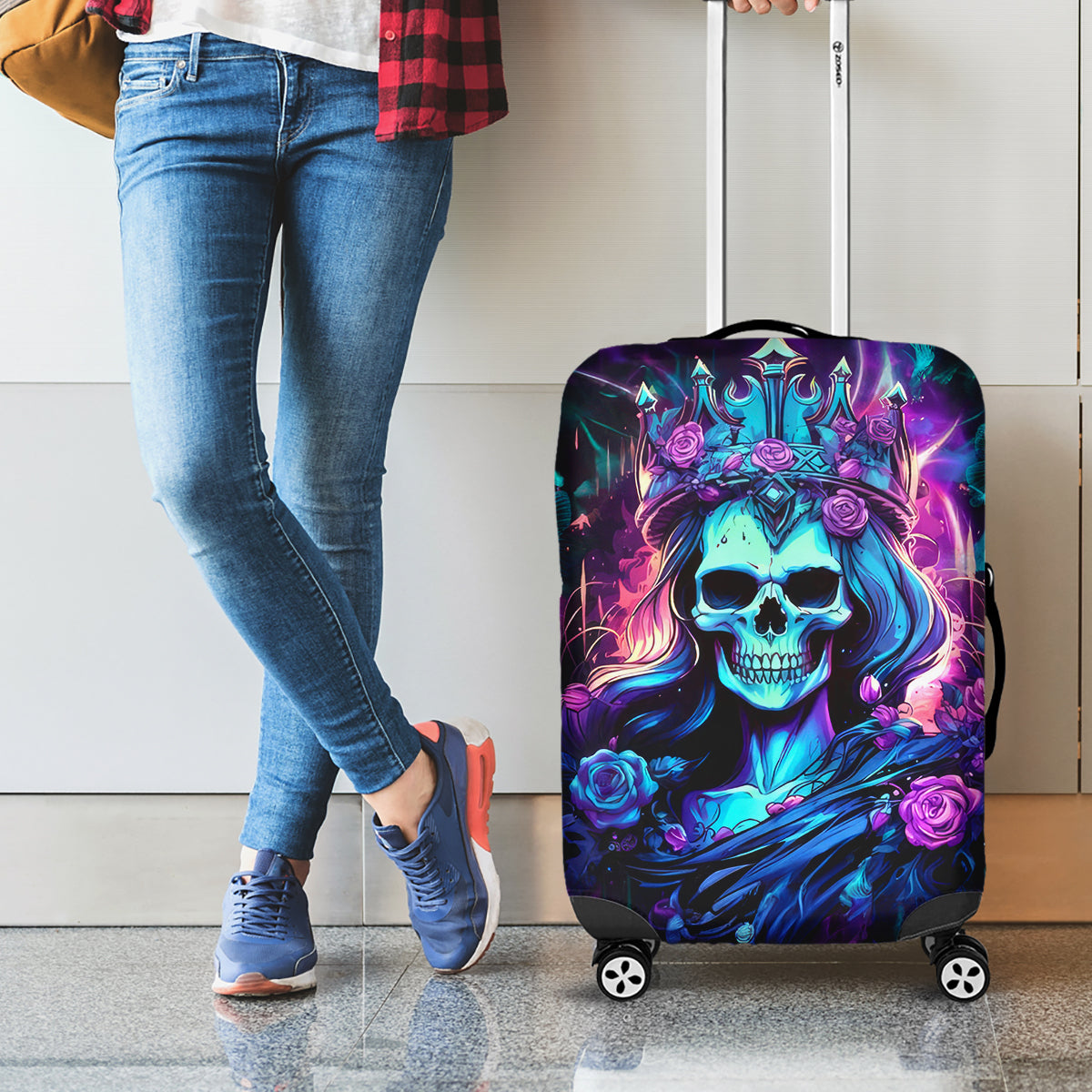 Queen Skull Luggage Cover Bitch I'm The Fucking Queen - Wonder Print Shop
