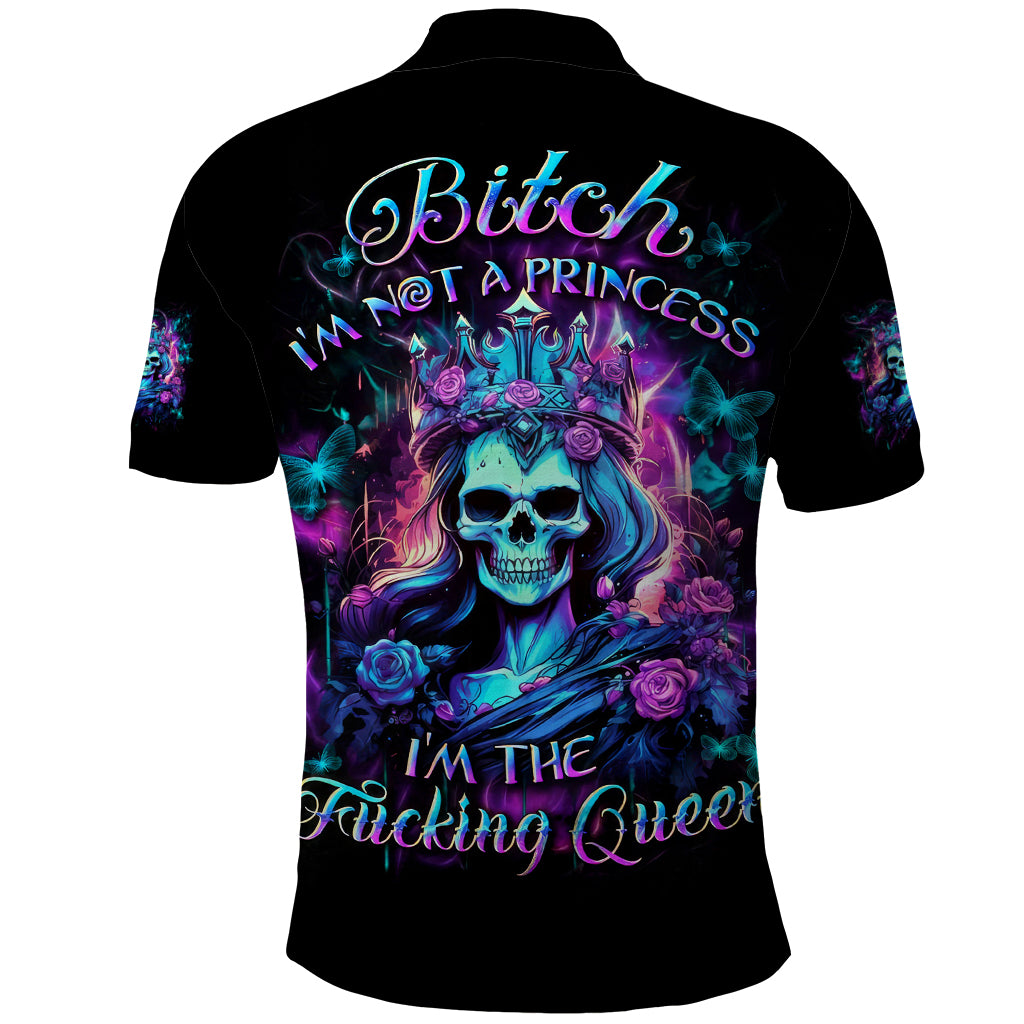 Queen Skull Polo Shirt Bitch I'm The Fucking Queen - Wonder Print Shop