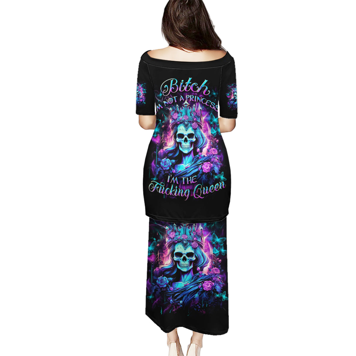 Queen Skull Puletasi Bitch I'm The Fucking Queen - Wonder Print Shop