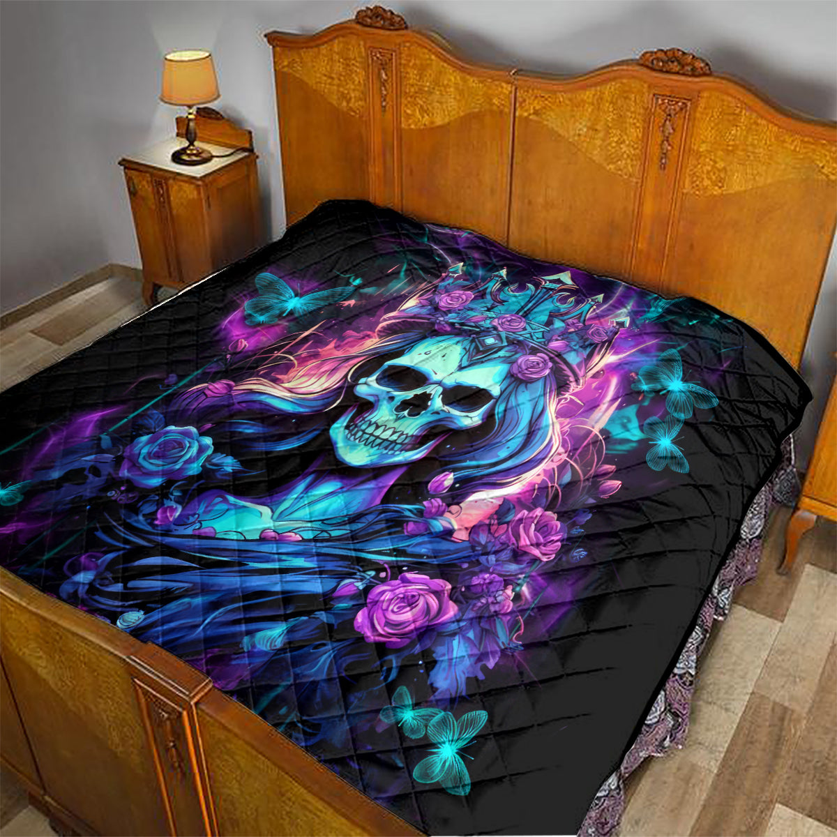 Queen Skull Quilt Bitch I'm The Fucking Queen - Wonder Print Shop