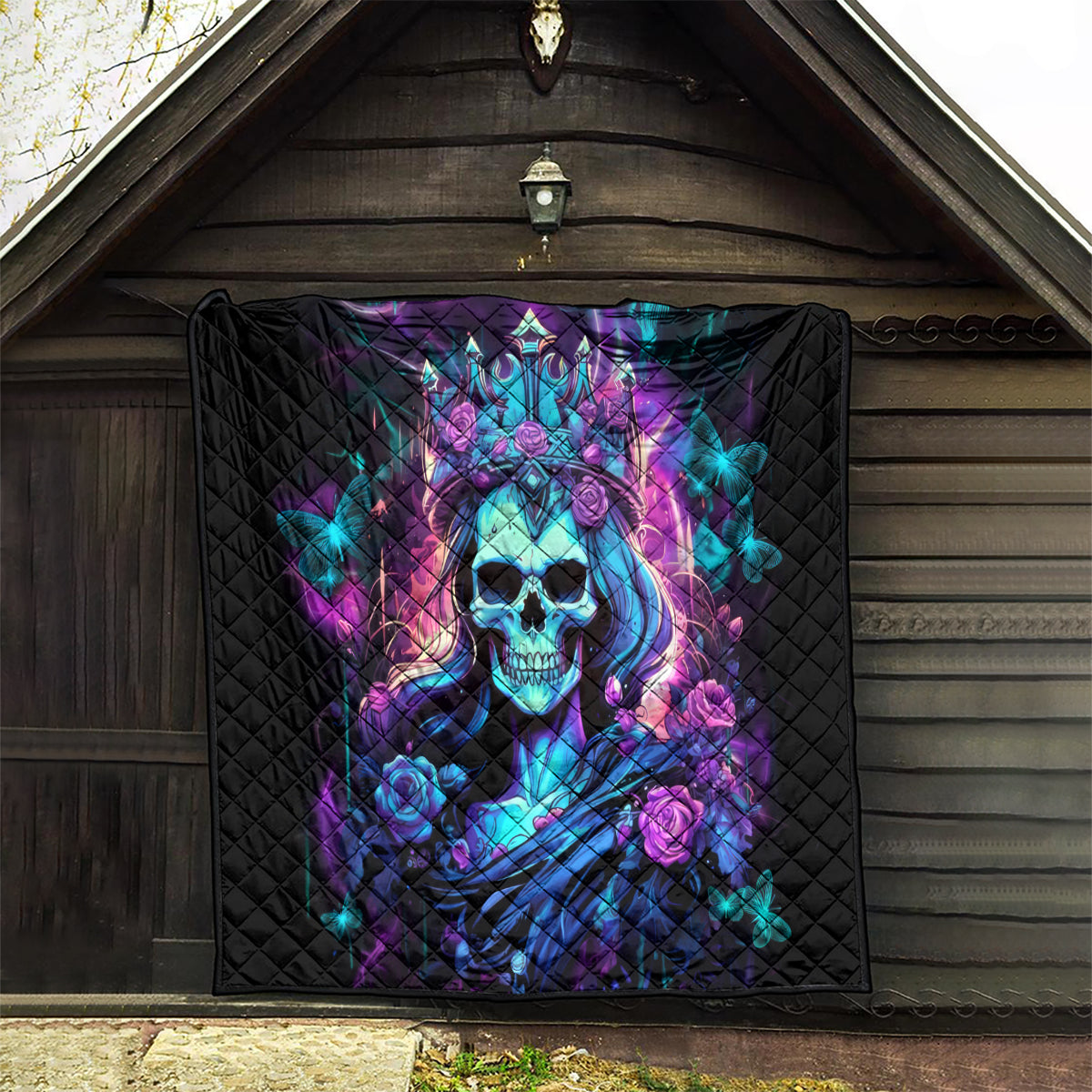 Queen Skull Quilt Bitch I'm The Fucking Queen - Wonder Print Shop