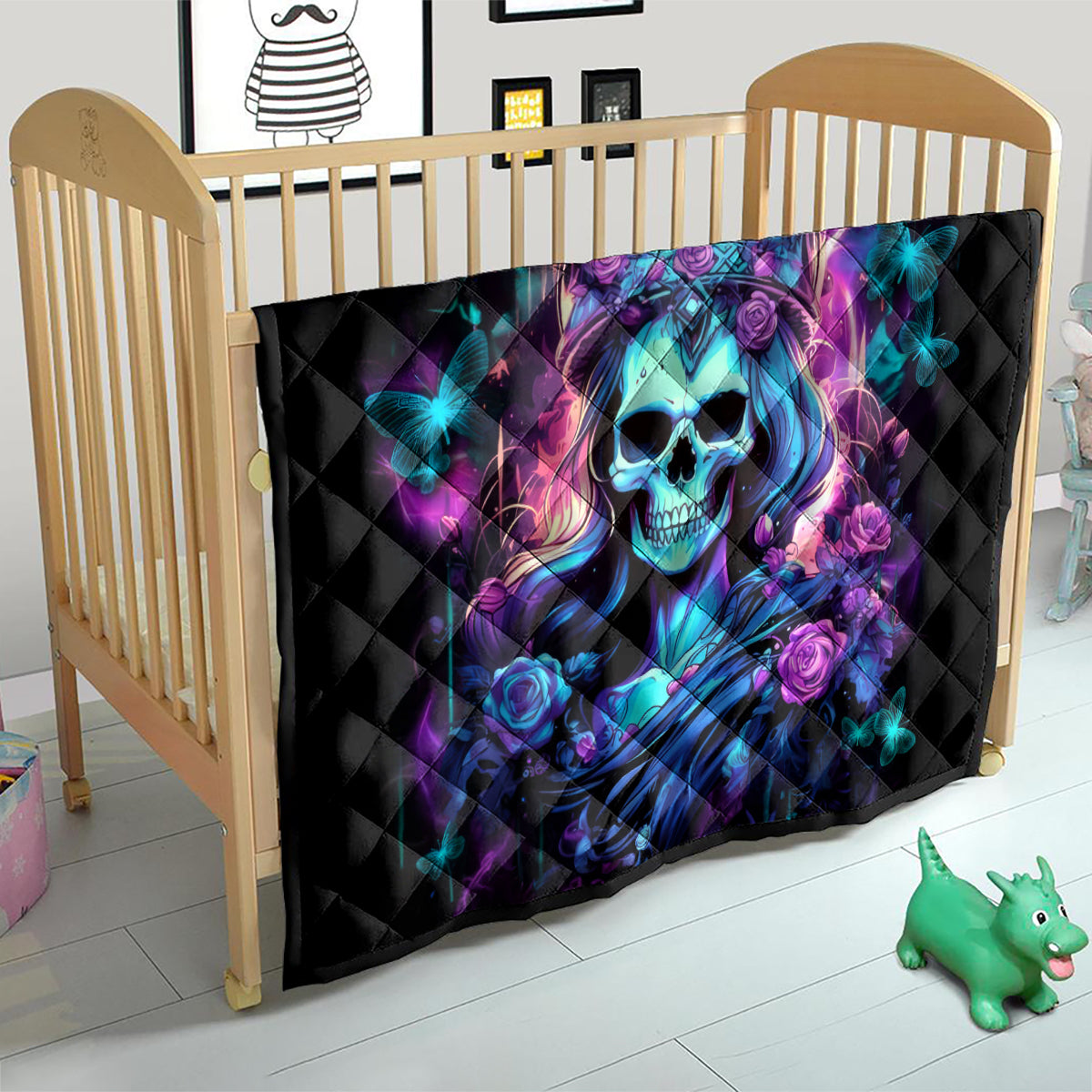 Queen Skull Quilt Bitch I'm The Fucking Queen - Wonder Print Shop