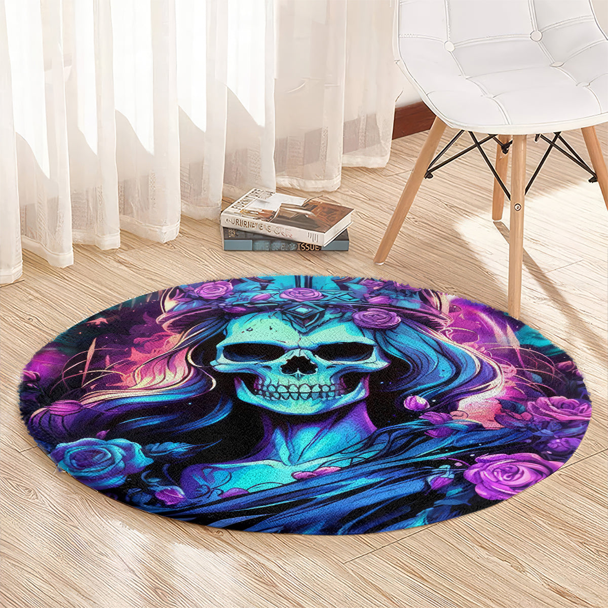Queen Skull Round Carpet Bitch I'm The Fucking Queen