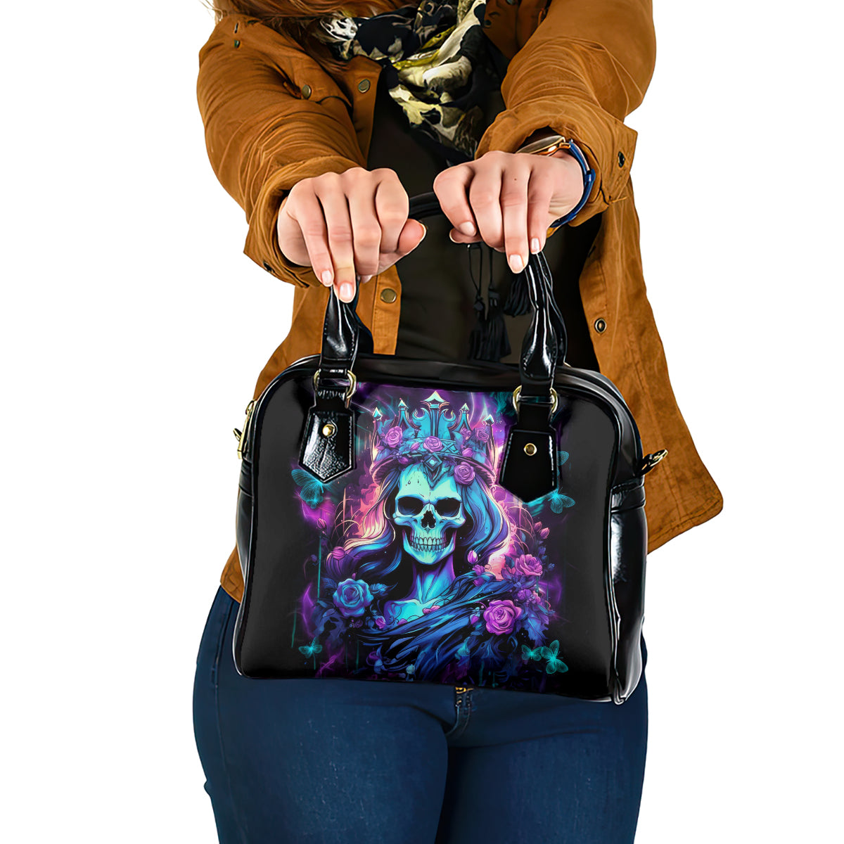 Queen Skull Shoulder Handbag Bitch I'm The Fucking Queen