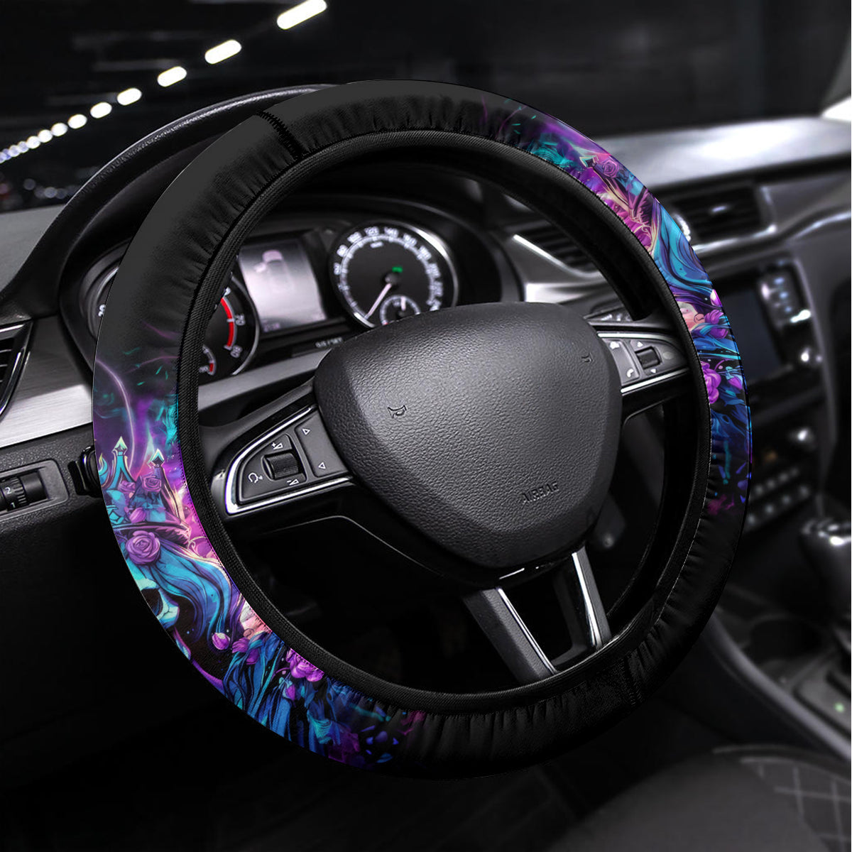 Queen Skull Steering Wheel Cover Bitch I'm The Fucking Queen - Wonder Print Shop