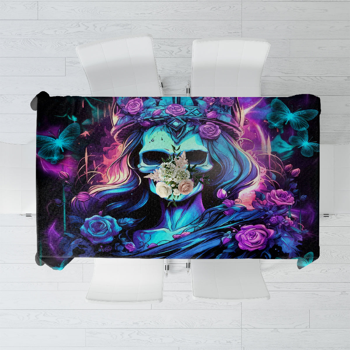 Queen Skull Tablecloth Bitch I'm The Fucking Queen - Wonder Print Shop