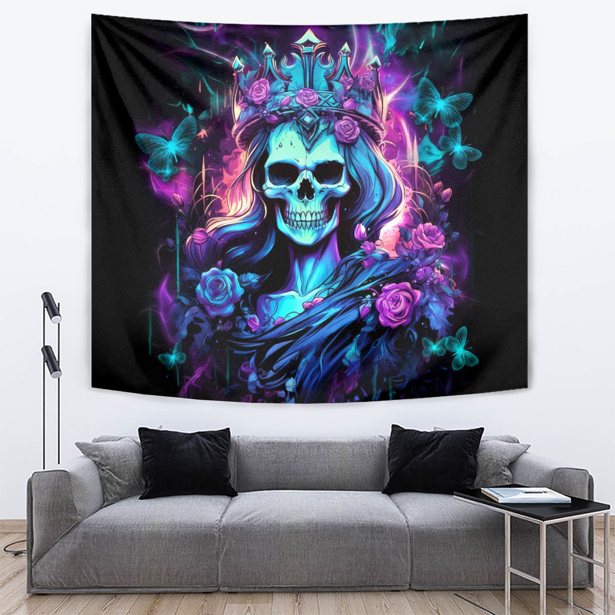 Queen Skull Tapestry Bitch I'm The Fucking Queen - Wonder Print Shop