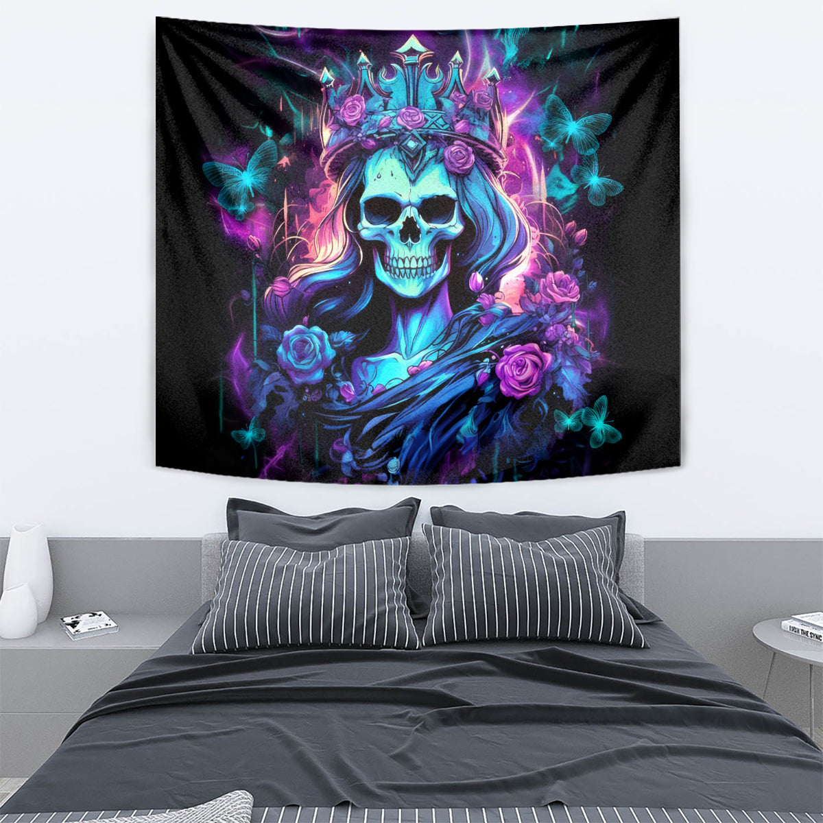 Queen Skull Tapestry Bitch I'm The Fucking Queen - Wonder Print Shop