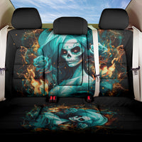 Flame Girl Skull Back Car Seat Cover Assuming I Was Like Most Girls Was Your First Mistake - Wonder Print Shop