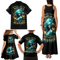 Flame Girl Skull Family Matching Tank Maxi Dress and Hawaiian Shirt Assuming I Was Like Most Girls Was Your First Mistake - Wonder Print Shop