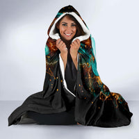 Flame Girl Skull Hooded Blanket Assuming I Was Like Most Girls Was Your First Mistake
