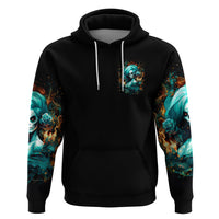 Flame Girl Skull Hoodie Assuming I Was Like Most Girls Was Your First Mistake - Wonder Print Shop