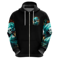 Flame Girl Skull Hoodie Assuming I Was Like Most Girls Was Your First Mistake - Wonder Print Shop