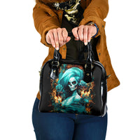 Flame Girl Skull Shoulder Handbag Assuming I Was Like Most Girls Was Your First Mistake