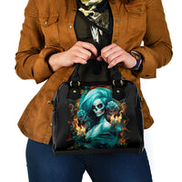 Flame Girl Skull Shoulder Handbag Assuming I Was Like Most Girls Was Your First Mistake