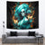 Flame Girl Skull Tapestry Assuming I Was Like Most Girls Was Your First Mistake - Wonder Print Shop
