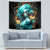 Flame Girl Skull Tapestry Assuming I Was Like Most Girls Was Your First Mistake - Wonder Print Shop