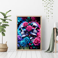 Couple Skull Canvas Wall Art I Could Be Your Best Friend Or Your Worst Fucking Enemy - Wonder Print Shop