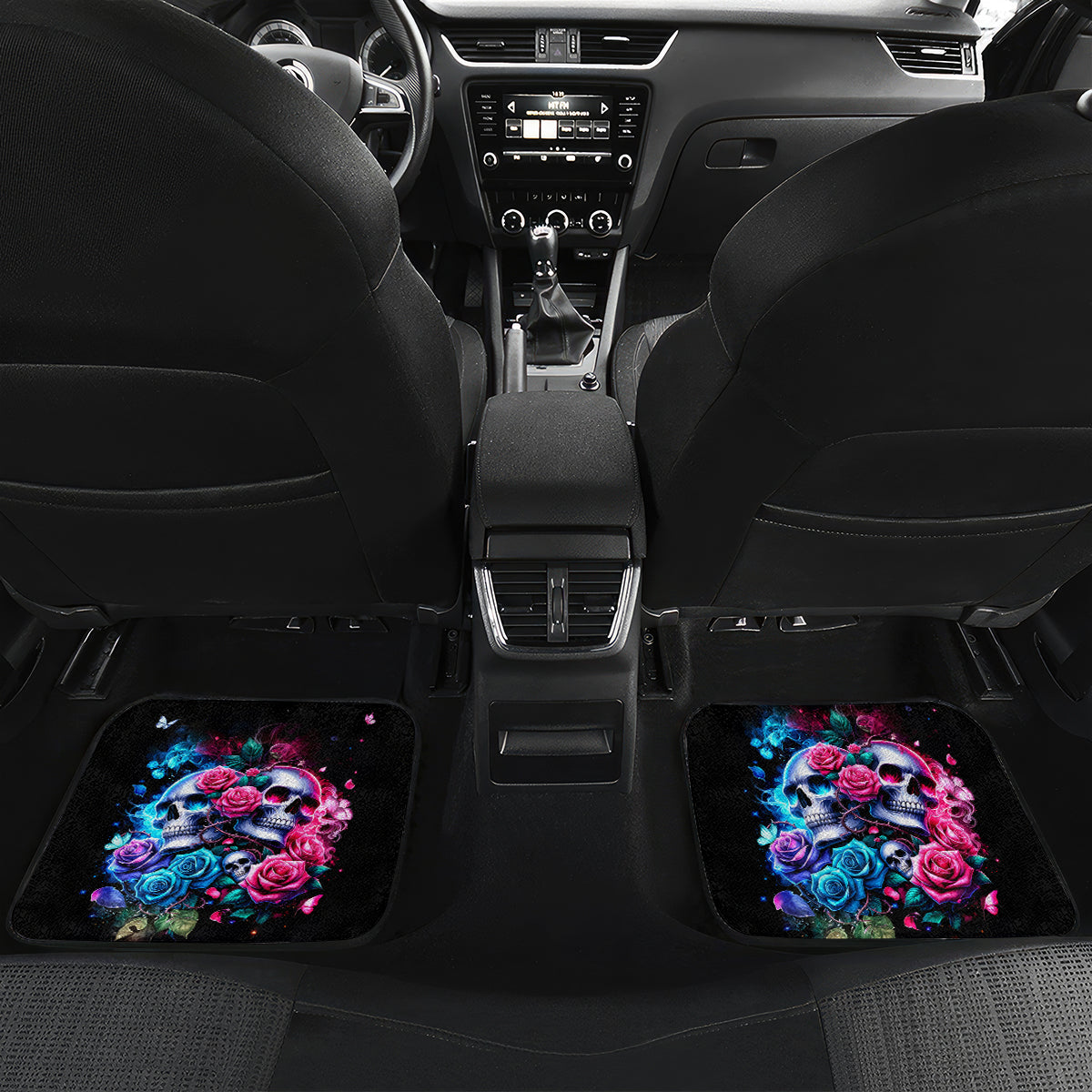Couple Skull Car Mats I Could Be Your Best Friend Or Your Worst Fucking Enemy - Wonder Print Shop