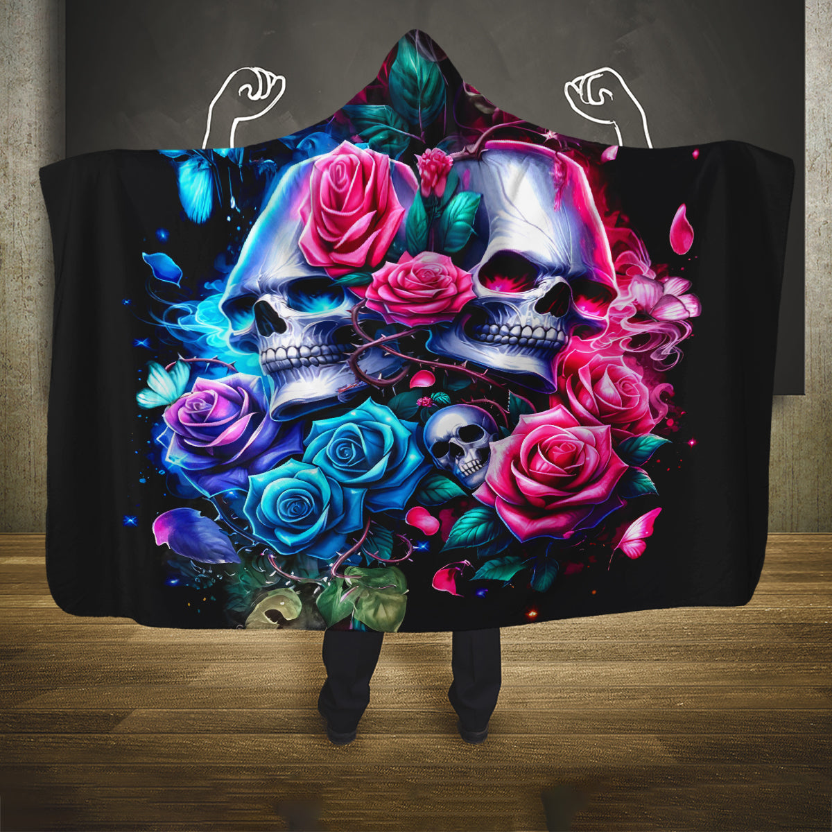 Couple Skull Hooded Blanket I Could Be Your Best Friend Or Your Worst Fucking Enemy