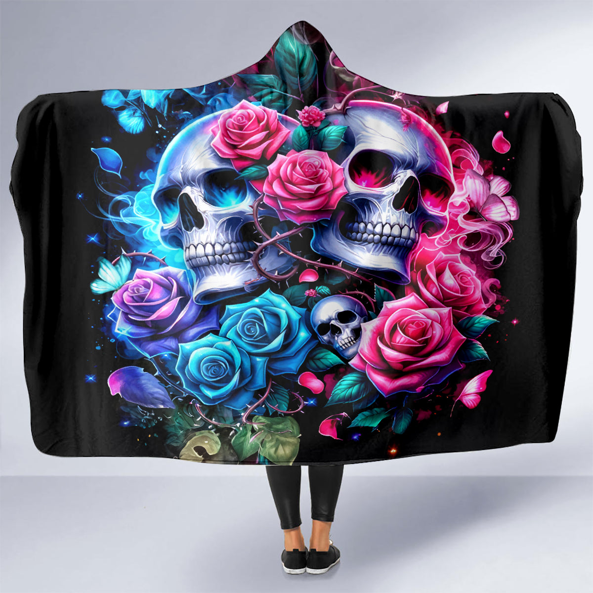Couple Skull Hooded Blanket I Could Be Your Best Friend Or Your Worst Fucking Enemy