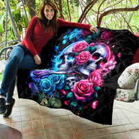 Couple Skull Quilt I Could Be Your Best Friend Or Your Worst Fucking Enemy - Wonder Print Shop