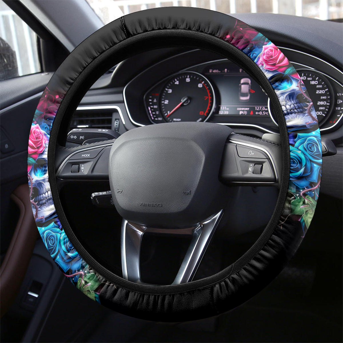 Couple Skull Steering Wheel Cover I Could Be Your Best Friend Or Your Worst Fucking Enemy - Wonder Print Shop