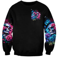 Couple Skull Sweatshirt I Could Be Your Best Friend Or Your Worst Fucking Enemy - Wonder Print Shop