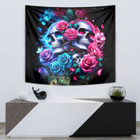 Couple Skull Tapestry I Could Be Your Best Friend Or Your Worst Fucking Enemy - Wonder Print Shop