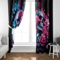 Couple Skull Window Curtain I Could Be Your Best Friend Or Your Worst Fucking Enemy - Wonder Print Shop