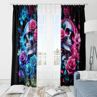 Couple Skull Window Curtain I Could Be Your Best Friend Or Your Worst Fucking Enemy - Wonder Print Shop