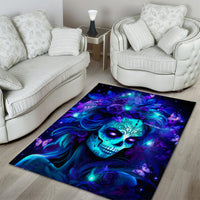 Skull Girl Area Rug Yes I'm A Bitch But Not Yours - Wonder Print Shop