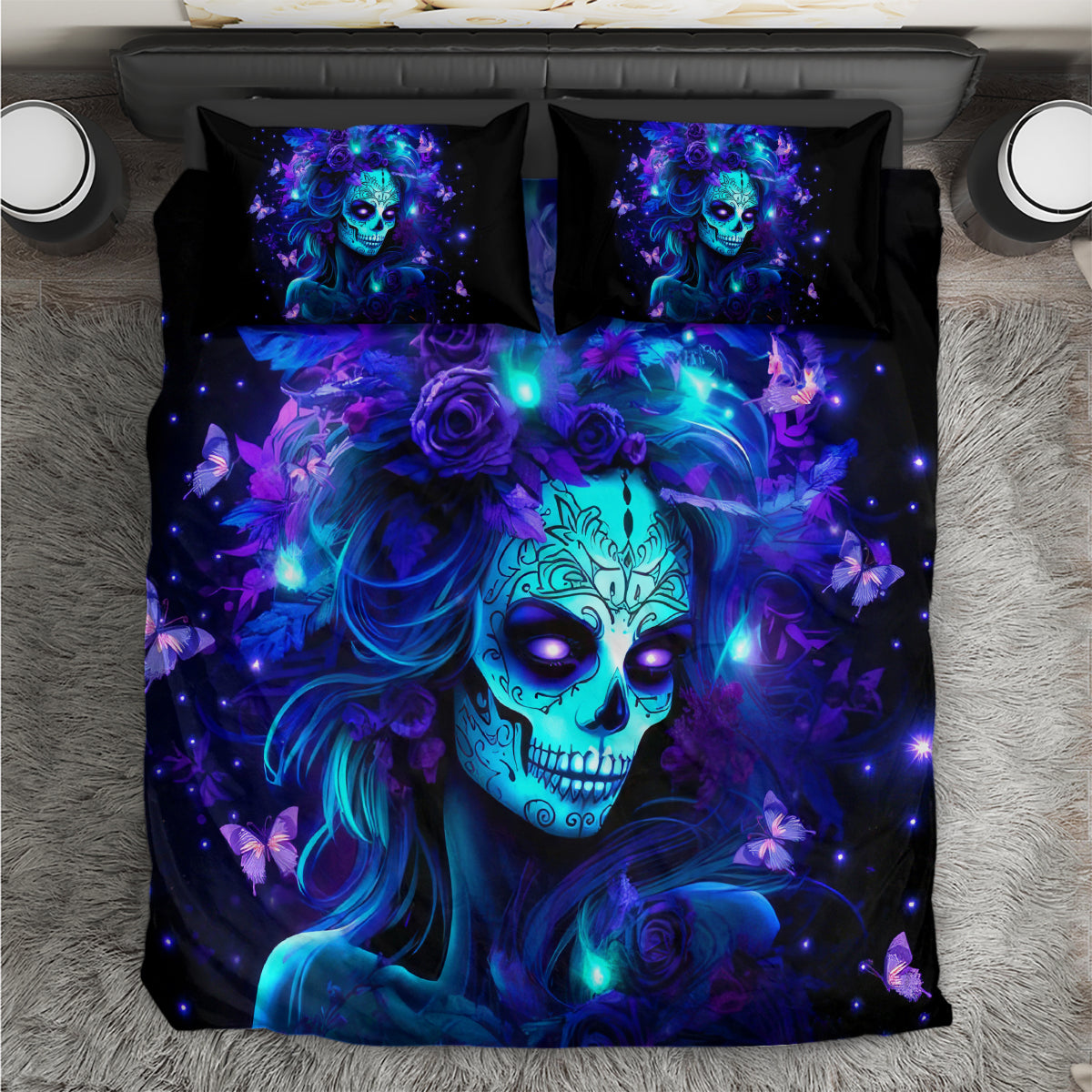 Skull Girl Bedding Set Yes I'm A Bitch But Not Yours