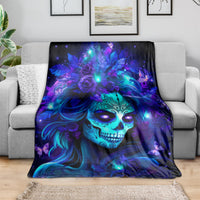 Skull Girl Blanket Yes I'm A Bitch But Not Yours