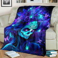 Skull Girl Blanket Yes I'm A Bitch But Not Yours