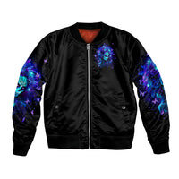Skull Girl Bomber Jacket Yes I'm A Bitch But Not Yours - Wonder Print Shop