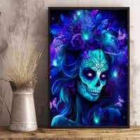 Skull Girl Canvas Wall Art Yes I'm A Bitch But Not Yours - Wonder Print Shop