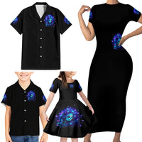 Skull Girl Family Matching Short Sleeve Bodycon Dress and Hawaiian Shirt Yes I'm A Bitch But Not Yours - Wonder Print Shop