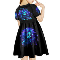 Skull Girl Kid Short Sleeve Dress Yes I'm A Bitch But Not Yours - Wonder Print Shop
