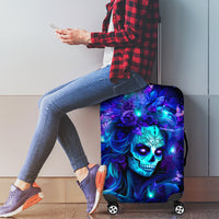 Skull Girl Luggage Cover Yes I'm A Bitch But Not Yours - Wonder Print Shop