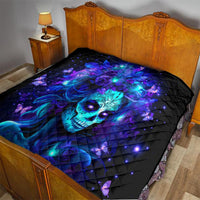 Skull Girl Quilt Yes I'm A Bitch But Not Yours - Wonder Print Shop