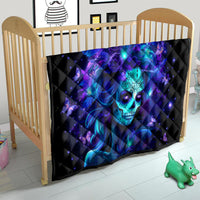 Skull Girl Quilt Yes I'm A Bitch But Not Yours - Wonder Print Shop