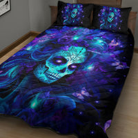 Skull Girl Quilt Bed Set Yes I'm A Bitch But Not Yours - Wonder Print Shop
