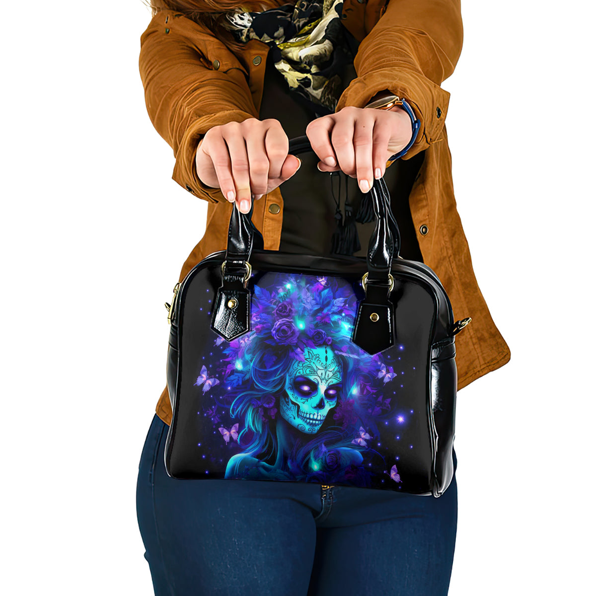 Skull Girl Shoulder Handbag Yes I'm A Bitch But Not Yours