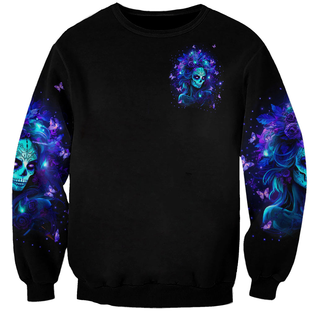 Skull Girl Sweatshirt Yes I'm A Bitch But Not Yours - Wonder Print Shop