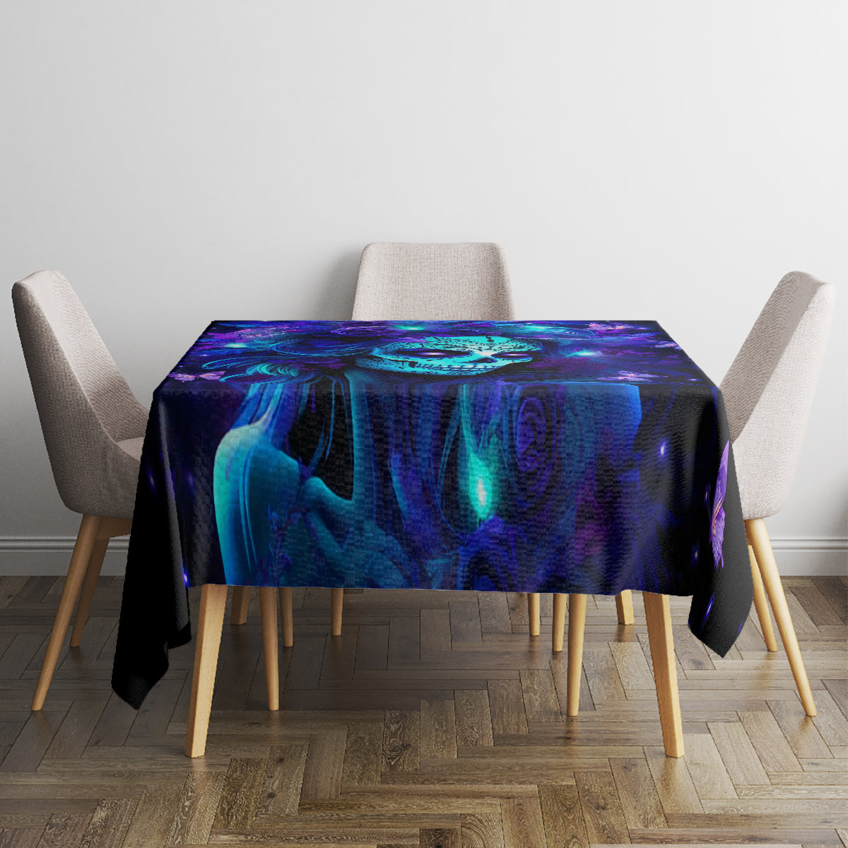 Skull Girl Tablecloth Yes I'm A Bitch But Not Yours - Wonder Print Shop