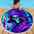 Flame Girl Skull Beach Blanket The Good Girl In Me Got Tired Of The Bullshit - Wonder Print Shop