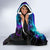 Flame Girl Skull Hooded Blanket The Good Girl In Me Got Tired Of The Bullshit