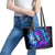 Flame Girl Skull Leather Tote Bag The Good Girl In Me Got Tired Of The Bullshit - Wonder Print Shop