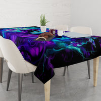 Flame Girl Skull Tablecloth The Good Girl In Me Got Tired Of The Bullshit - Wonder Print Shop